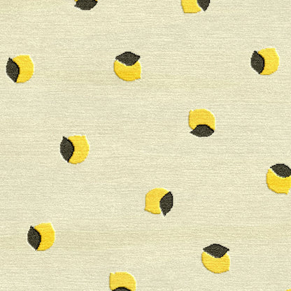8a5a1e-8b.myshopify.com Round Ivory Spot Wool Silk Rug for Living Spaces | F-HT-019