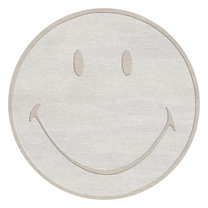 8a5a1e-8b.myshopify.com Hand Tufted Carpet Ivory Oval Smiley Wool Rug for Living Spaces | F-HT-020