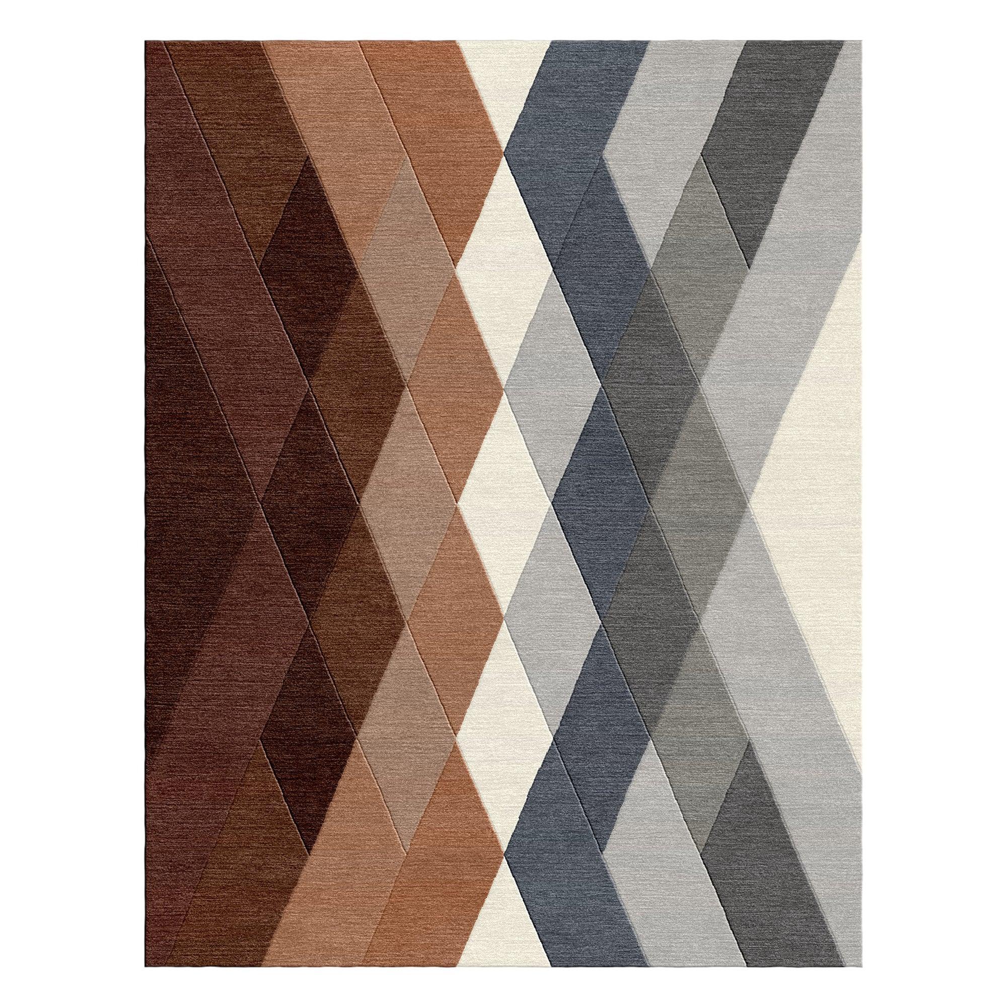 8a5a1e-8b.myshopify.com Neutral Geometric Wool Hand Tufted Carpet Rug for Living Spaces | F-HT-025