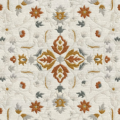 8a5a1e-8b.myshopify.com Cream Traditional Round Rug for Living Spaces | F-HT-028