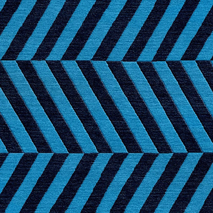 8a5a1e-8b.myshopify.com Blue Chevron Wool Hand Tufted Carpet Rug for Living Spaces | F-HT-030