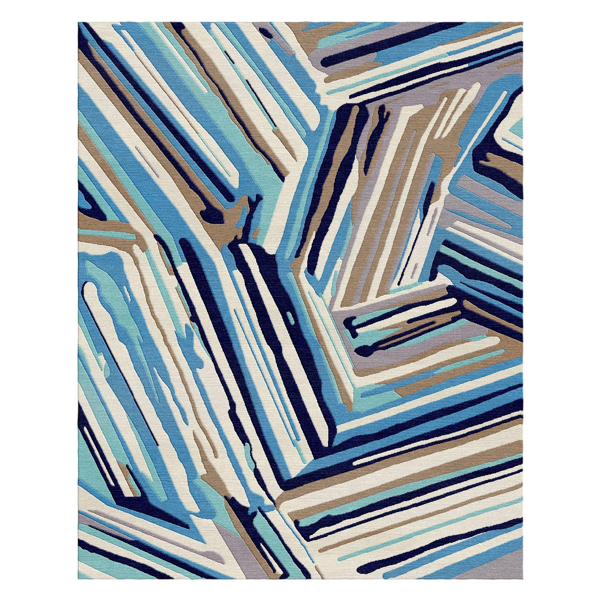 8a5a1e-8b.myshopify.com Modern Coastal Striped Rug  for Living Spaces | F-HT-031