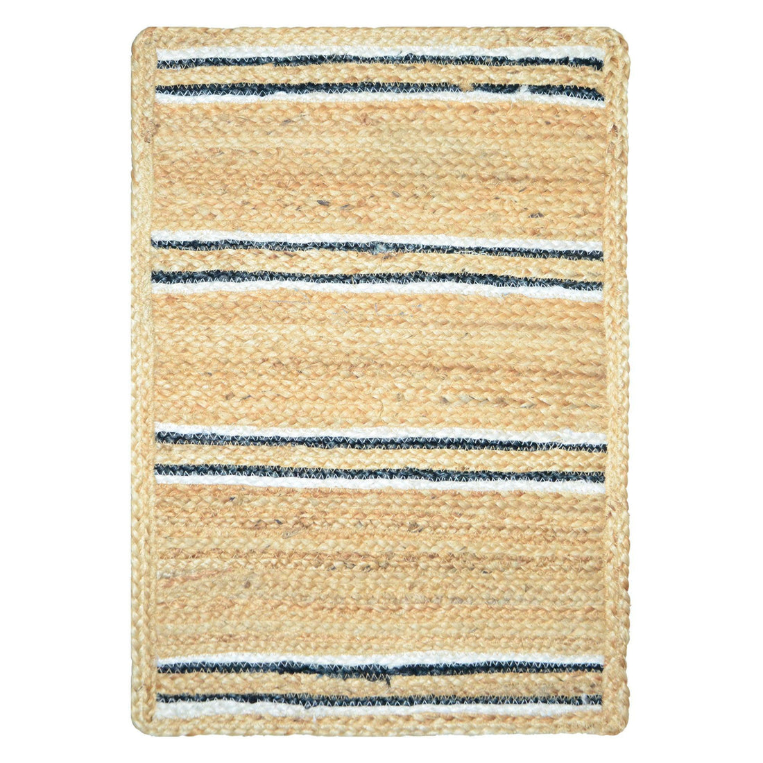 Handmade Jute Rug | Handmade Braided Jute Rug - FAROOKHT F-JU-003