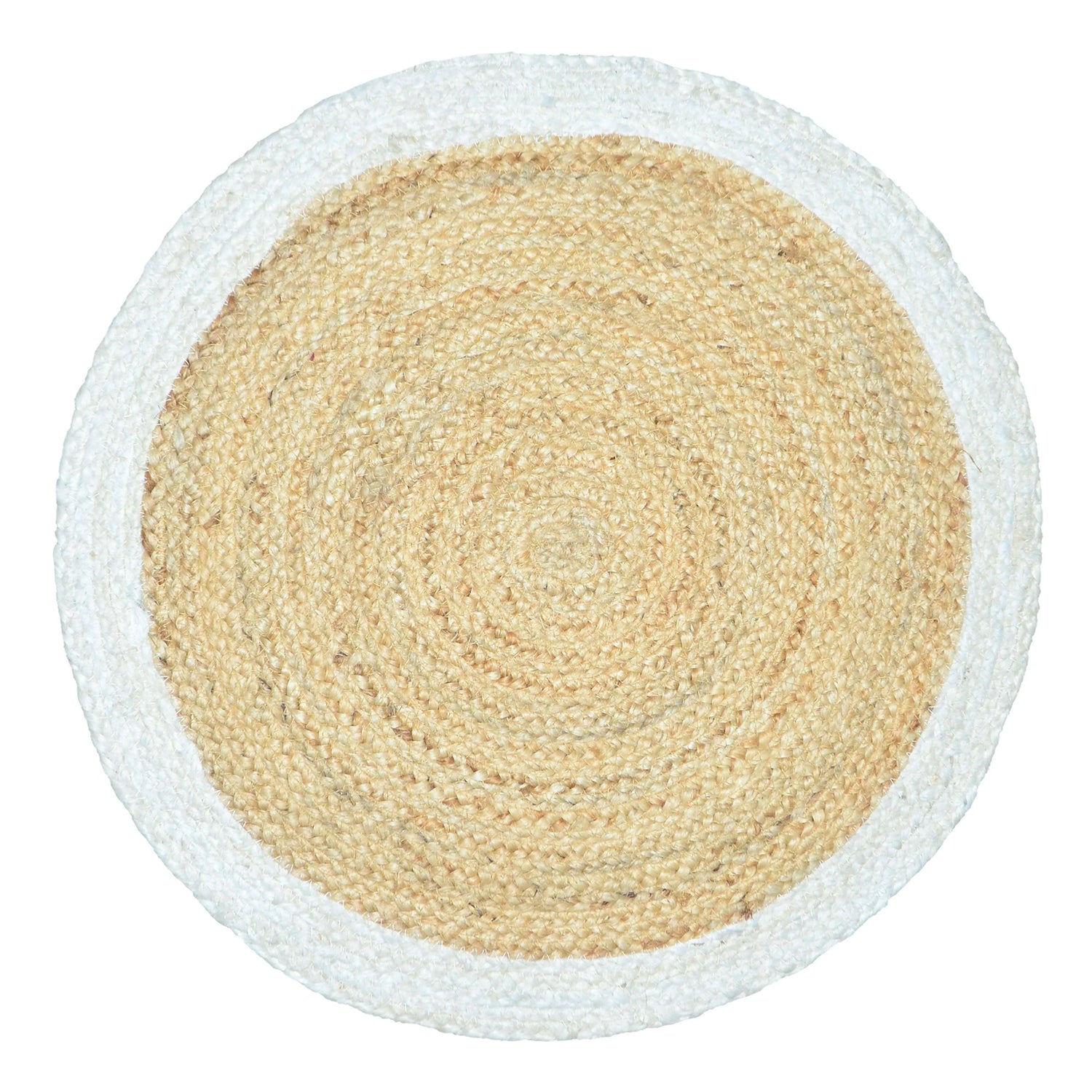 Handmade Braided Round Jute Rug F-JU-005
