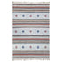Cream Geometric Handwoven Wool Flatweave Area Rug