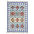 Lavender Geometric Flatweave Wool Rug