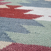 Pastel Chevron Handwoven Kilim Rug