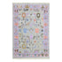 Handmade pastel tribal wool rug for living room decor
