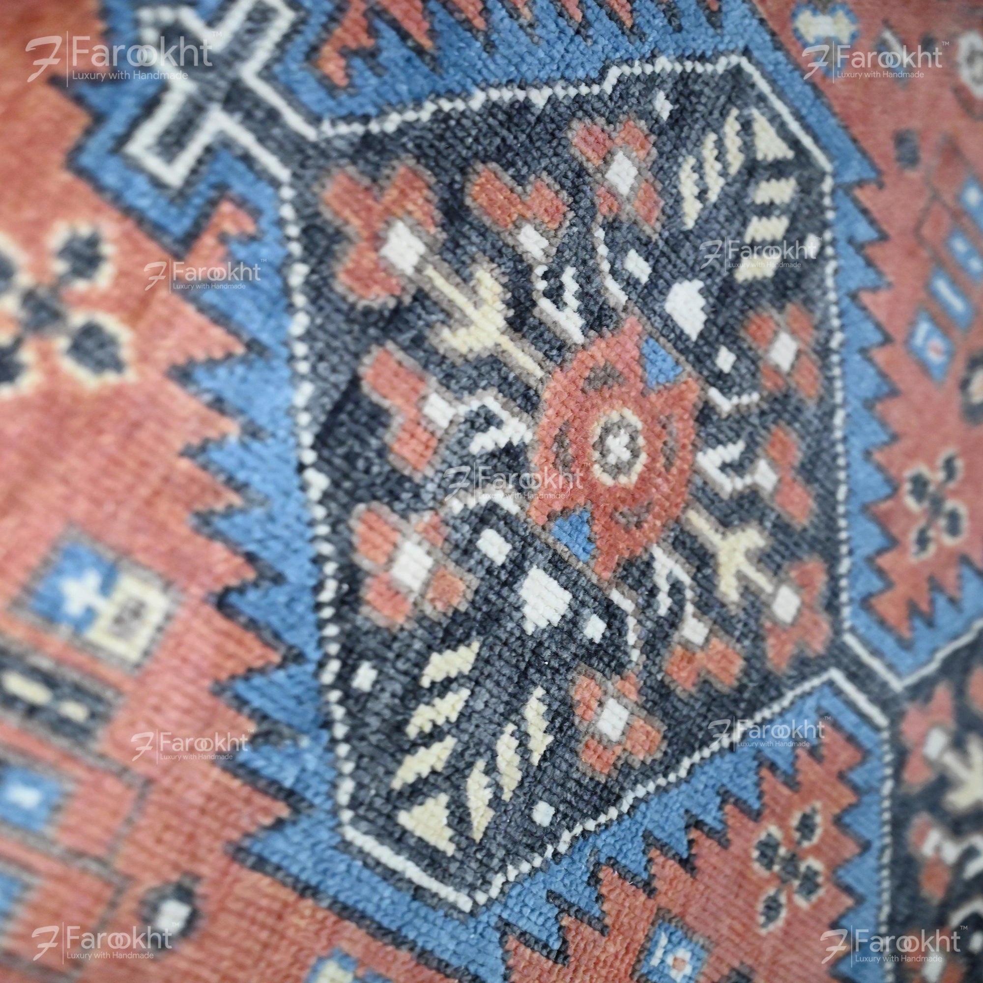 Hand Knotted Oushak Carpet and Rugs 06