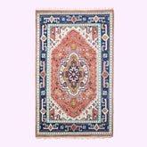 Hand-Knotted Oushak Wool Rugs F-HKOU-007