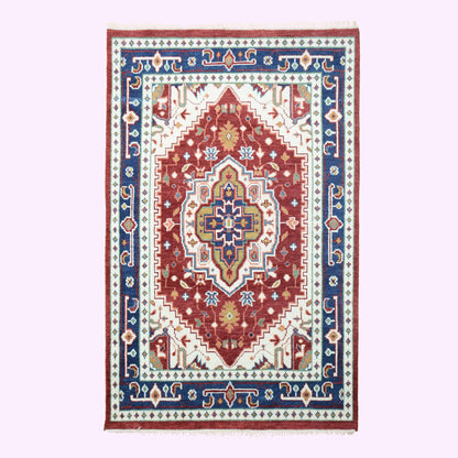 Hand Knotted Oushak Carpet and Rugs F-HKOU-009 a