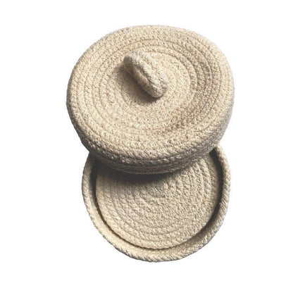 8a5a1e-8b.myshopify.com Water Hyacinth Placemats Set of 6 Jute Table Mats Farmhouse Boho Style 6x6 Inch | FPMG003