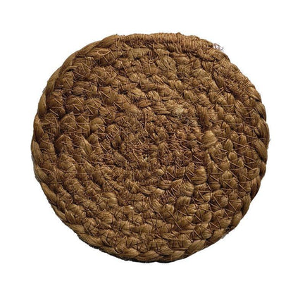 8a5a1e-8b.myshopify.com Water Hyacinth Placemats Set of 6 Jute Table Mats Farmhouse Boho Style 6x6 Inch | FPMG006