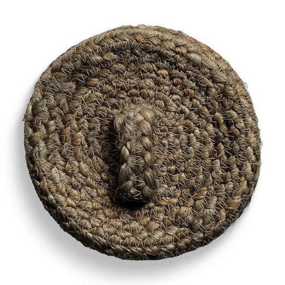 8a5a1e-8b.myshopify.com Water Hyacinth Placemats Set of 6 Jute Table Mats Farmhouse Boho Style 6x6 Inch | FPMG005