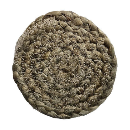 8a5a1e-8b.myshopify.com Water Hyacinth Placemats Set of 6 Jute Table Mats Farmhouse Boho Style 6x6 Inch | FPMG005
