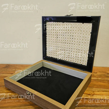 Handwoven Rattan Storage Box – Natural Organizer for Home &amp; Office