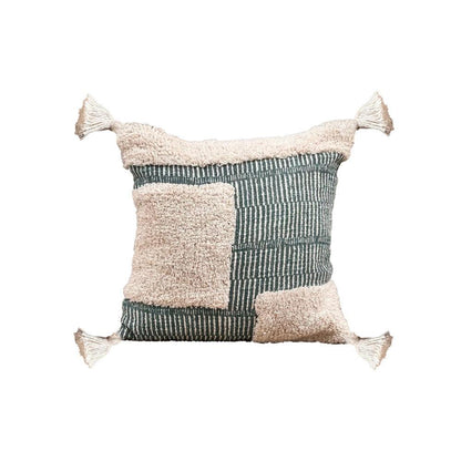 8a5a1e-8b.myshopify.com Handmade Cotton Tufted Cushion-Decorative Pillow For Sofa, Bed Or Lounge 16x16 inch | FCU0004
