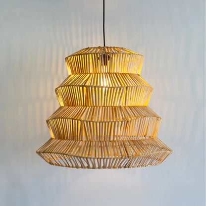 Handcrafted Zig Zag Lampshade – Modern Geometric Lighting for Table or Pendant Fixtures