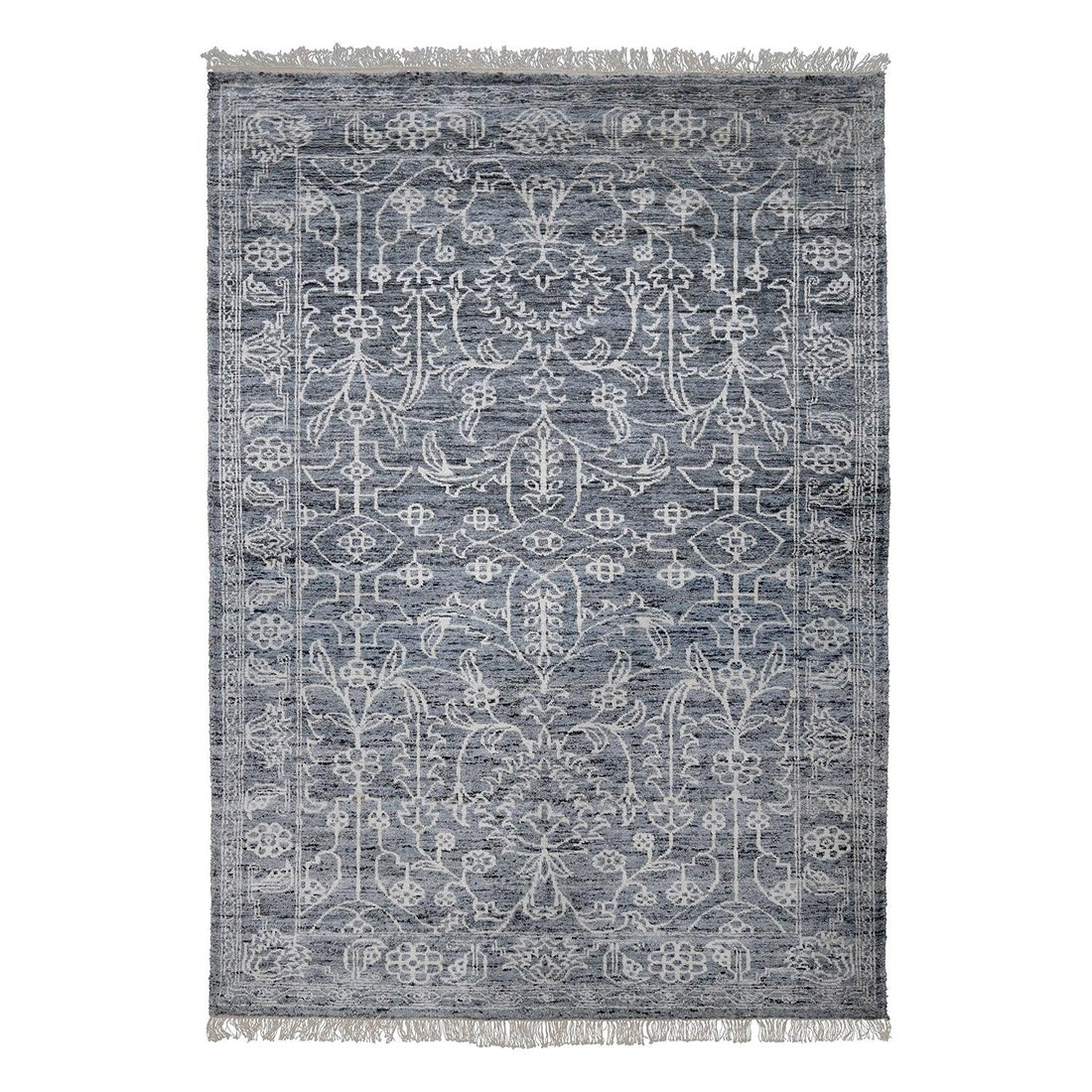 Premium Ivory Wool Area Rug | Hand-Knotted Wool Rug 6x9 ‰ÛÒ Rugs-F-HKIN-004