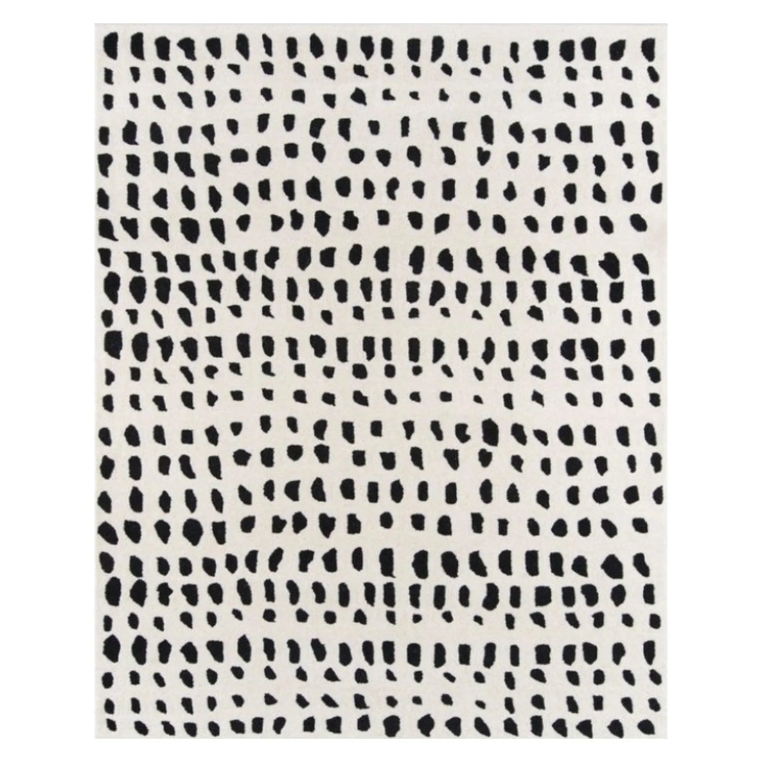 Black &amp; White Hand Tufted Carpet Rug for Living Spaces | F-HT-009 - Farookht