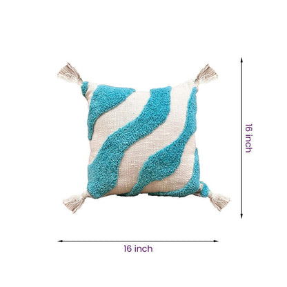 8a5a1e-8b.myshopify.com Handmade Cotton Tufted Cushion-Decorative Pillow For Sofa, Bed Or Lounge 16x16 inch | FCU0006